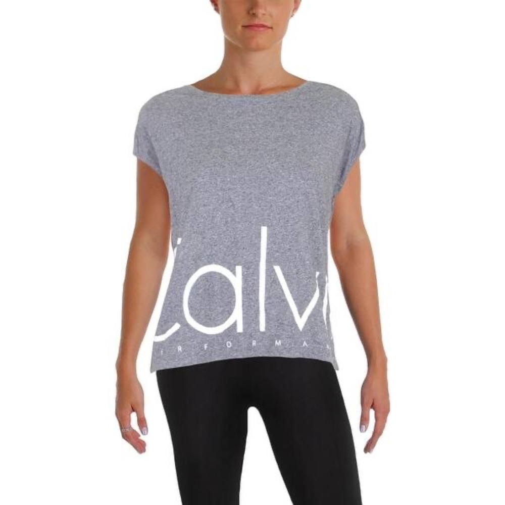 Calvin Klein Performance Pocket Tee in Gray